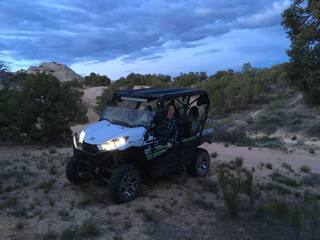 Beautiful Evening Skies on backcountry UTV trail Vernal Utah