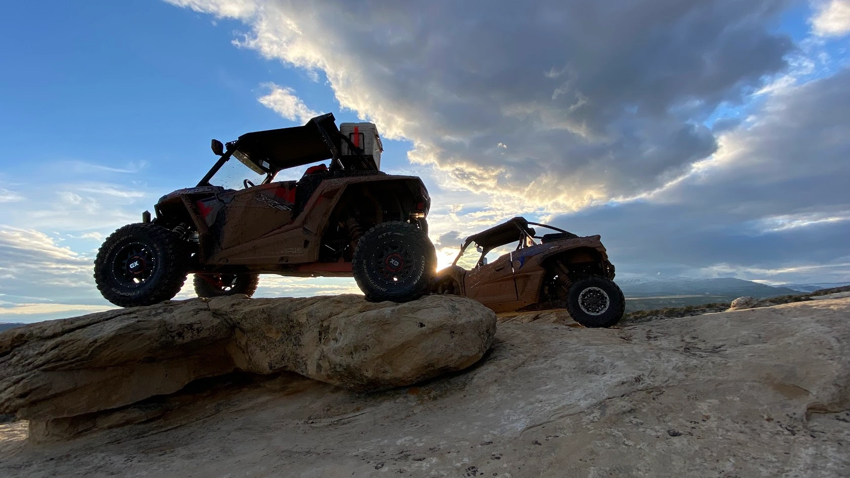 Magical Sunset on guided UTV tour near Vernal Utah