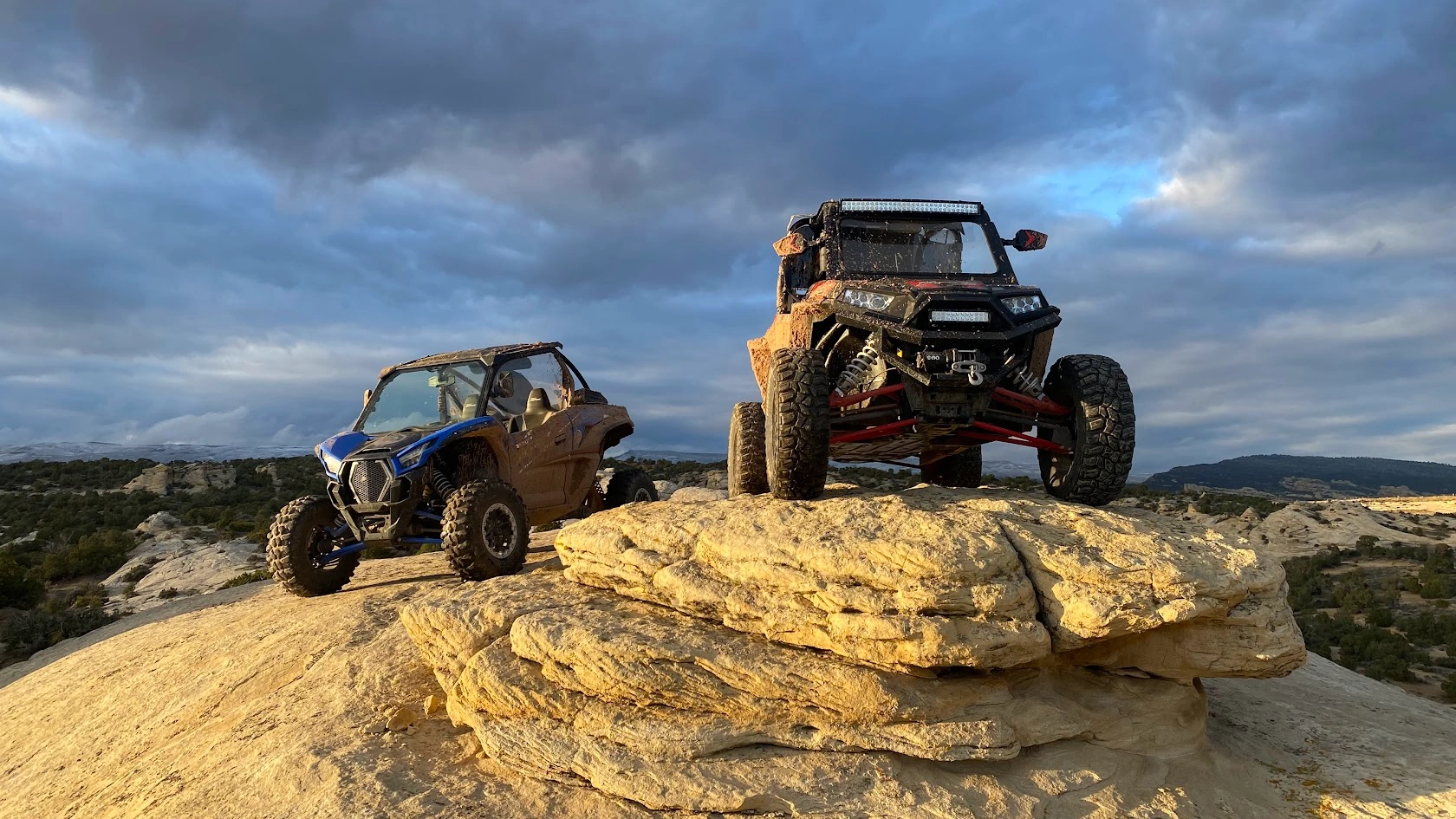 Extreme trail on backcountry UTV tour near Vernal Utah