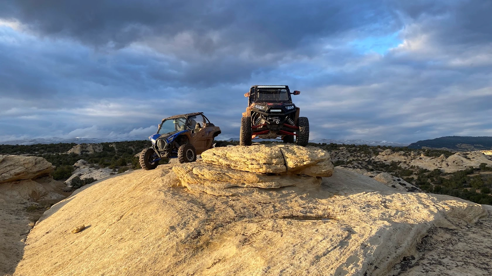 Scenic vista on backcountry UTV trail Vernal Utah