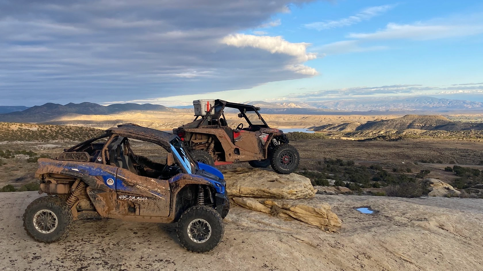 Scenic vista on backcountry UTV trail Vernal Utah