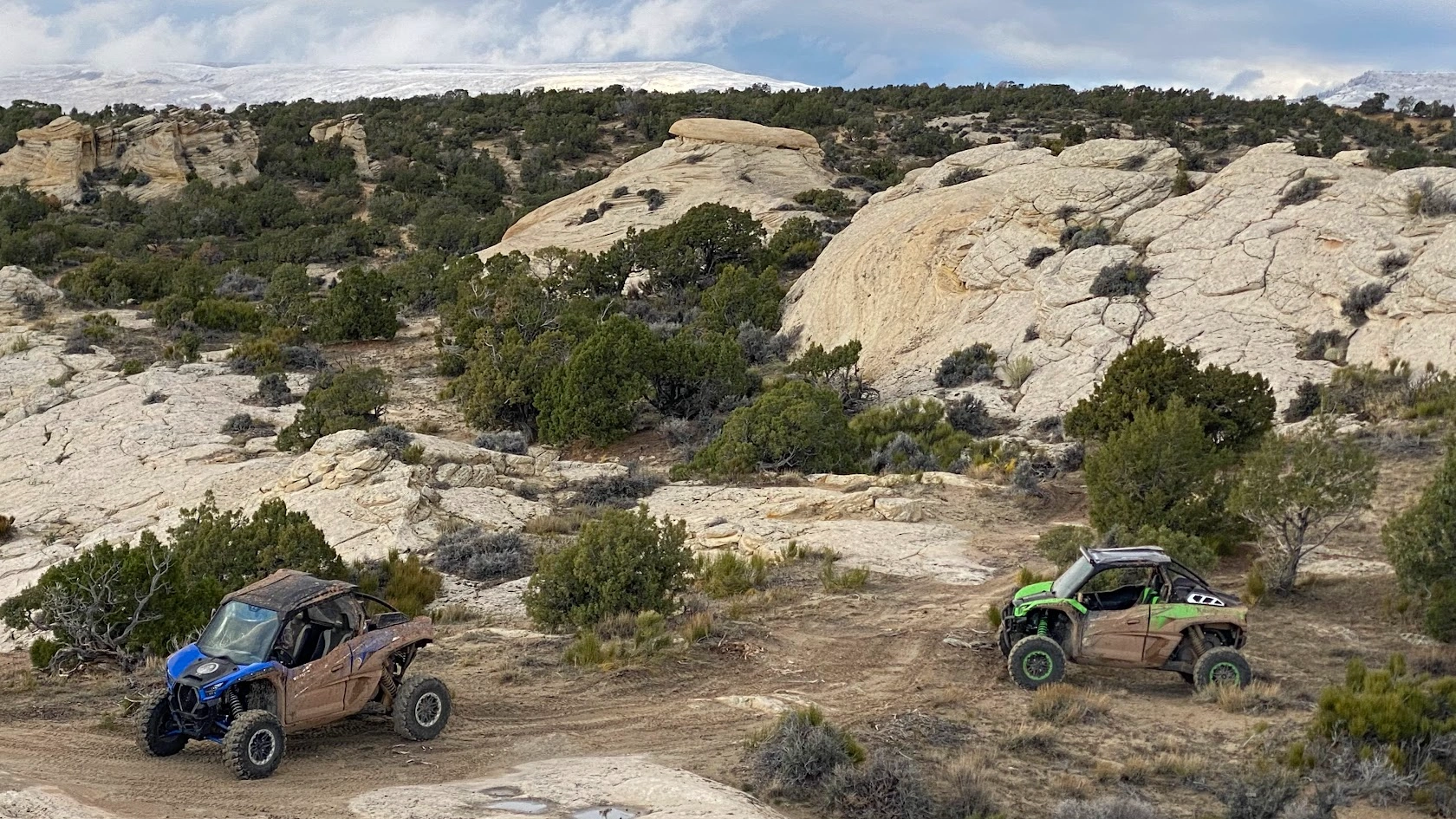 Extreme trail on backcountry UTV tour near Vernal Utah