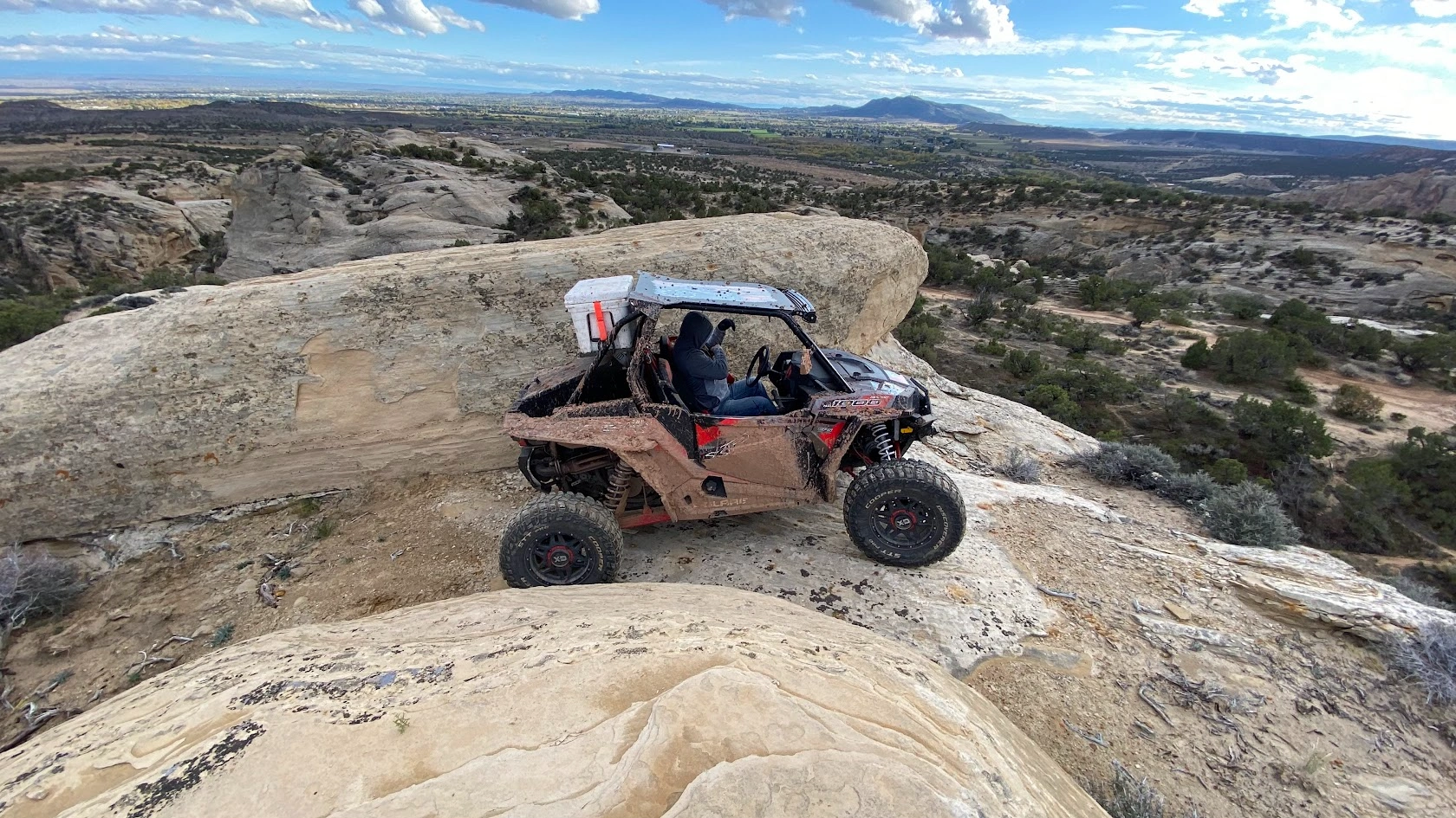 Scenic vista on backcountry UTV trail Vernal Utah