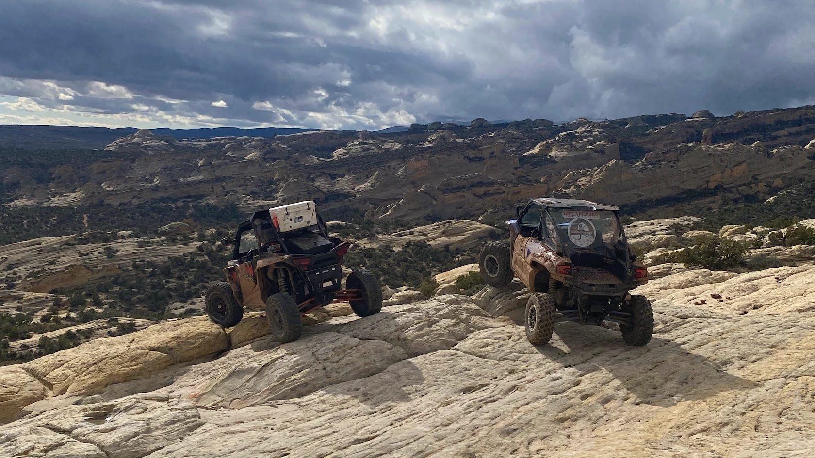 Scenic vista on backcountry UTV trail Vernal Utah