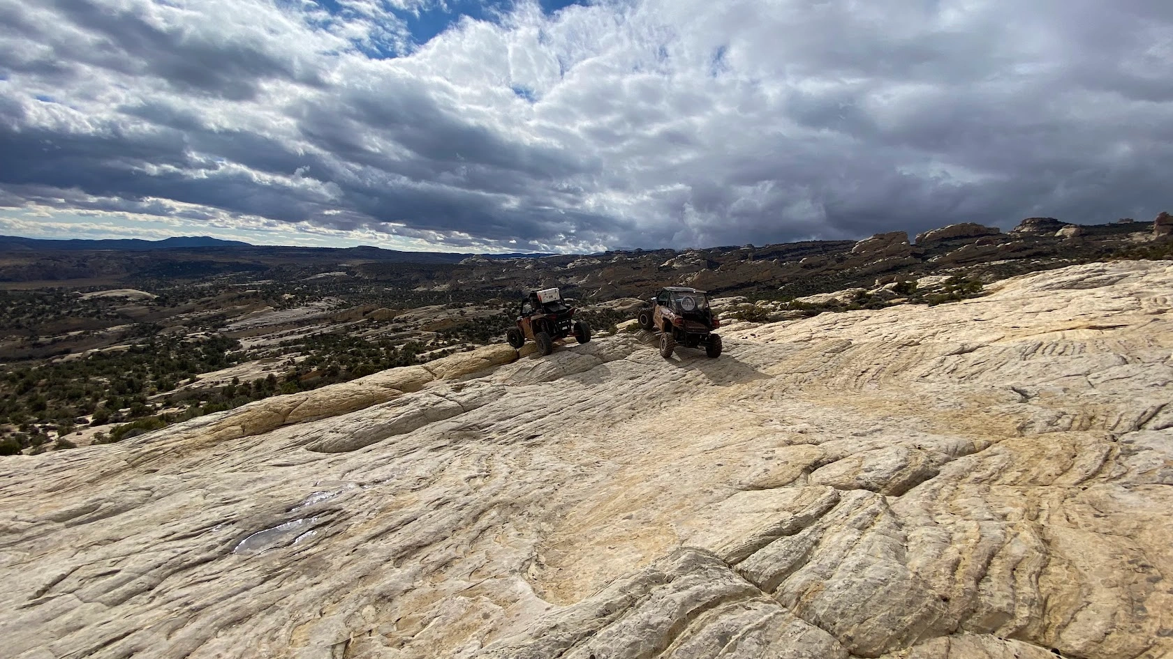 Scenic vista on backcountry UTV trail Vernal Utah
