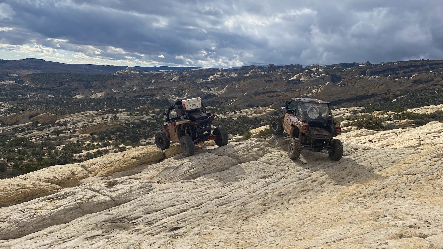 Scenic vista on backcountry UTV trail Vernal Utah