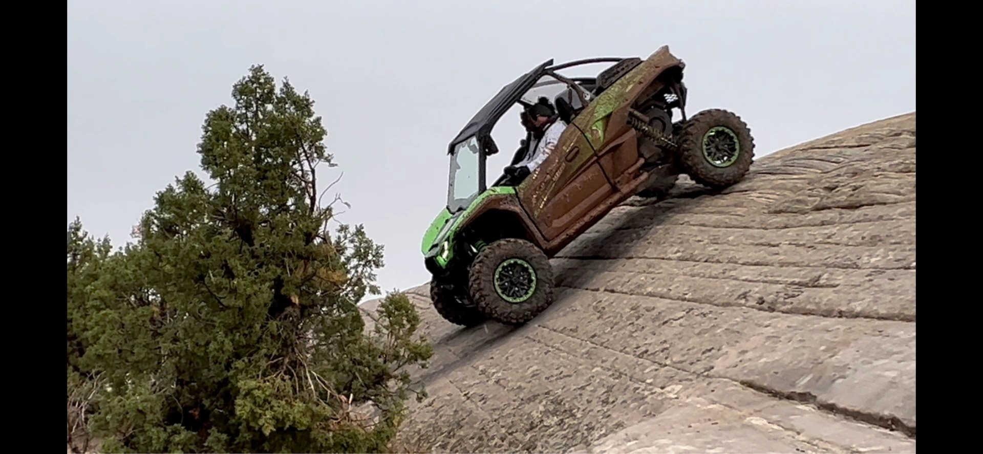 Extreme trail on backcountry UTV tour near Vernal Utah