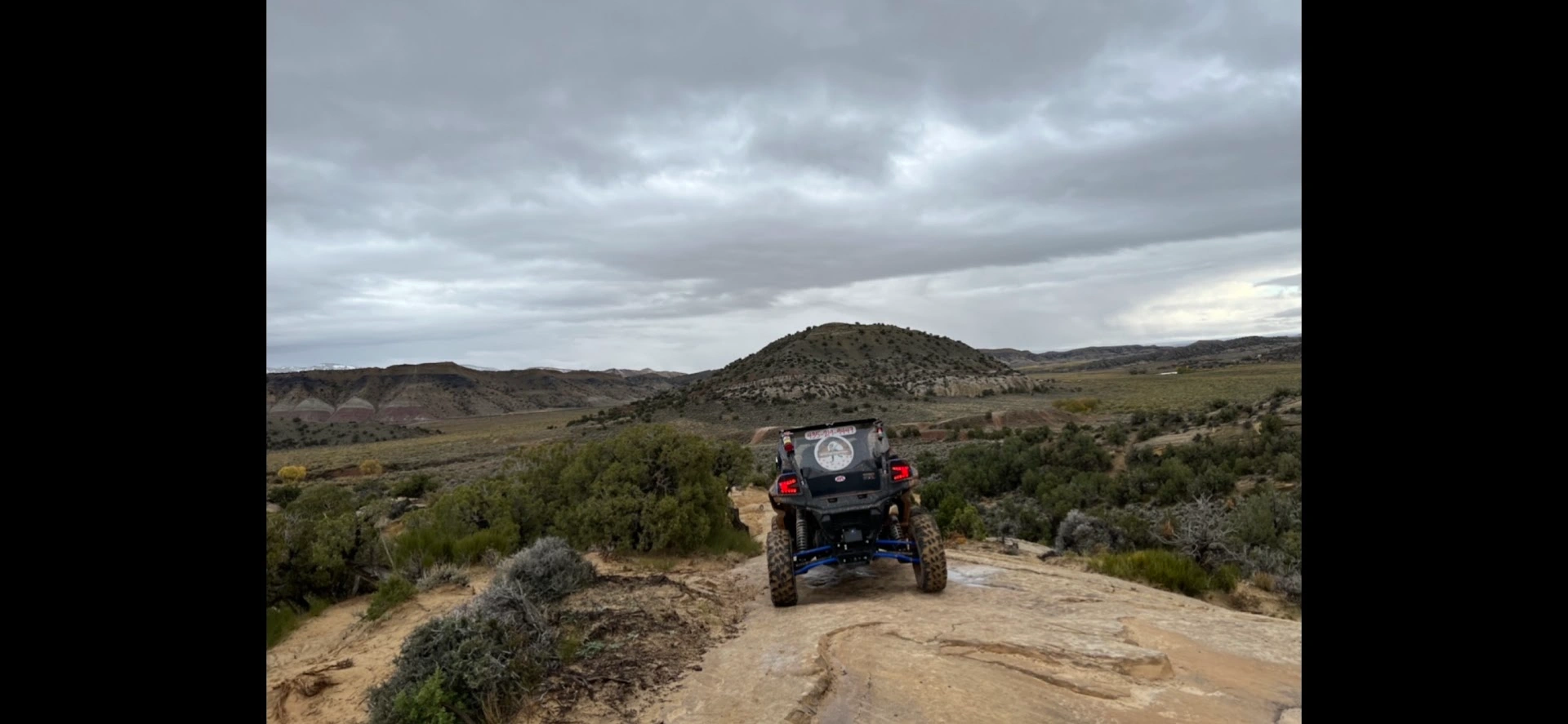 Scenic vista on backcountry UTV trail Vernal Utah