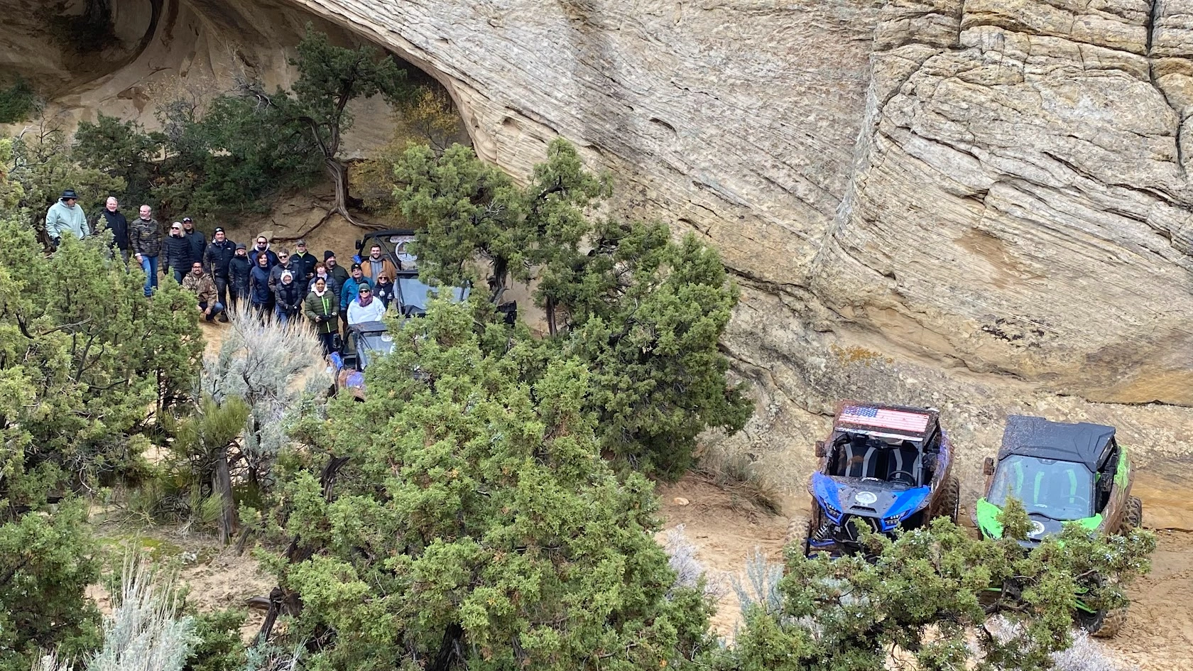 Group adventure tour in Vernal Utah side-by-side UTVs