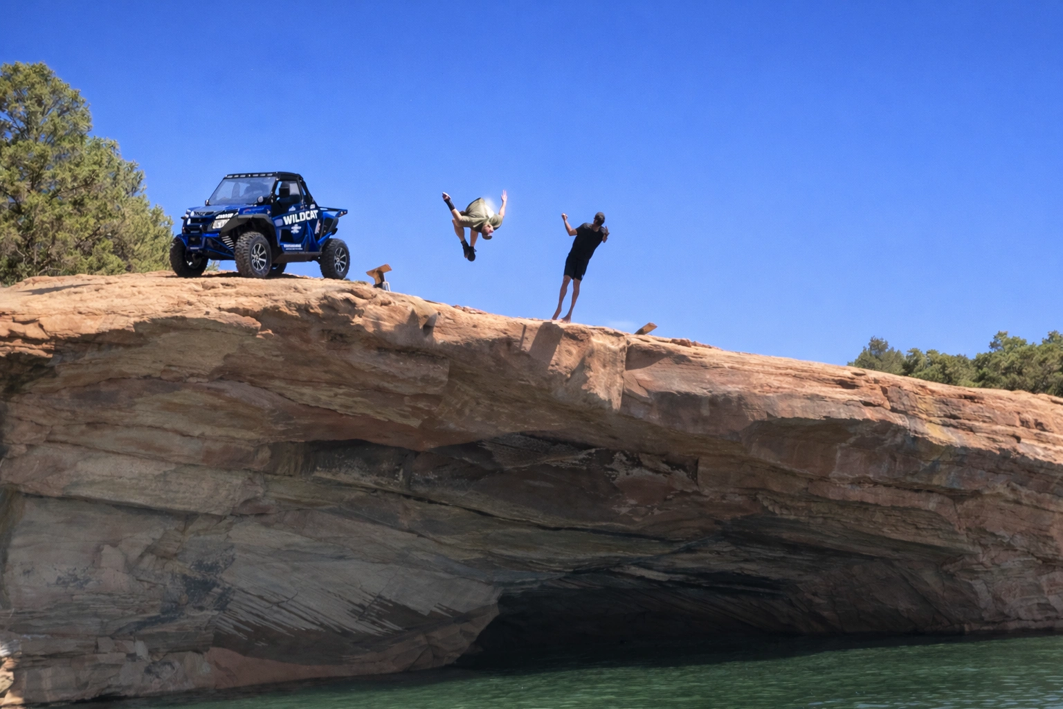 Jumping off a cliff and cool down time