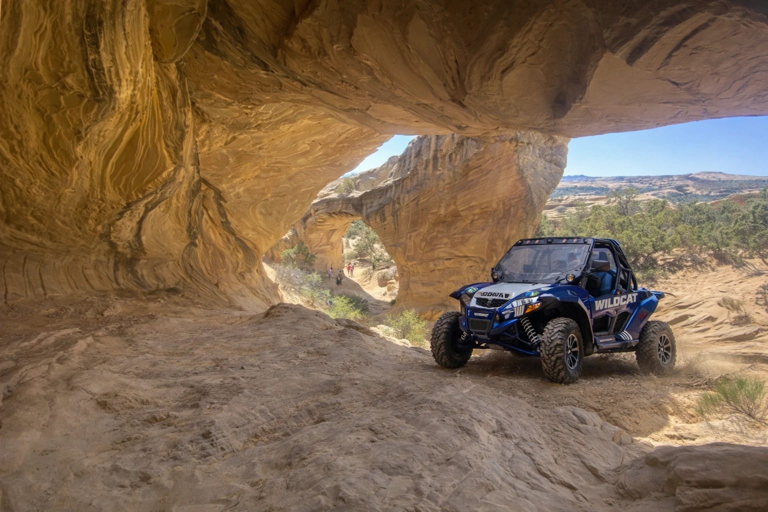 Cave exploration on Adventure Tours Vernal backcountry tour