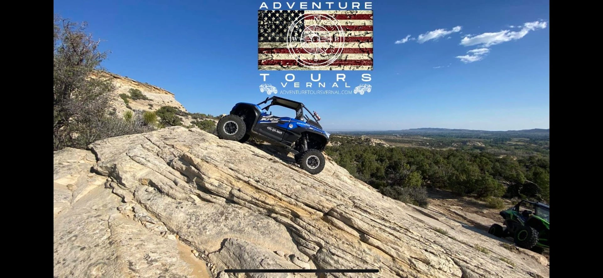 Scenic vista on backcountry UTV trail Vernal Utah