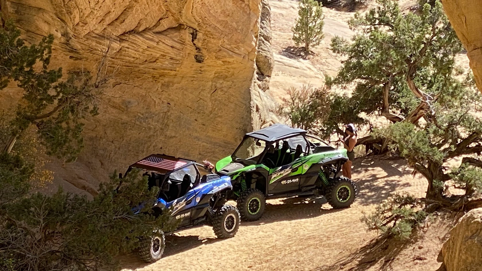 Cave exploration on Adventure Tours Vernal backcountry tour
