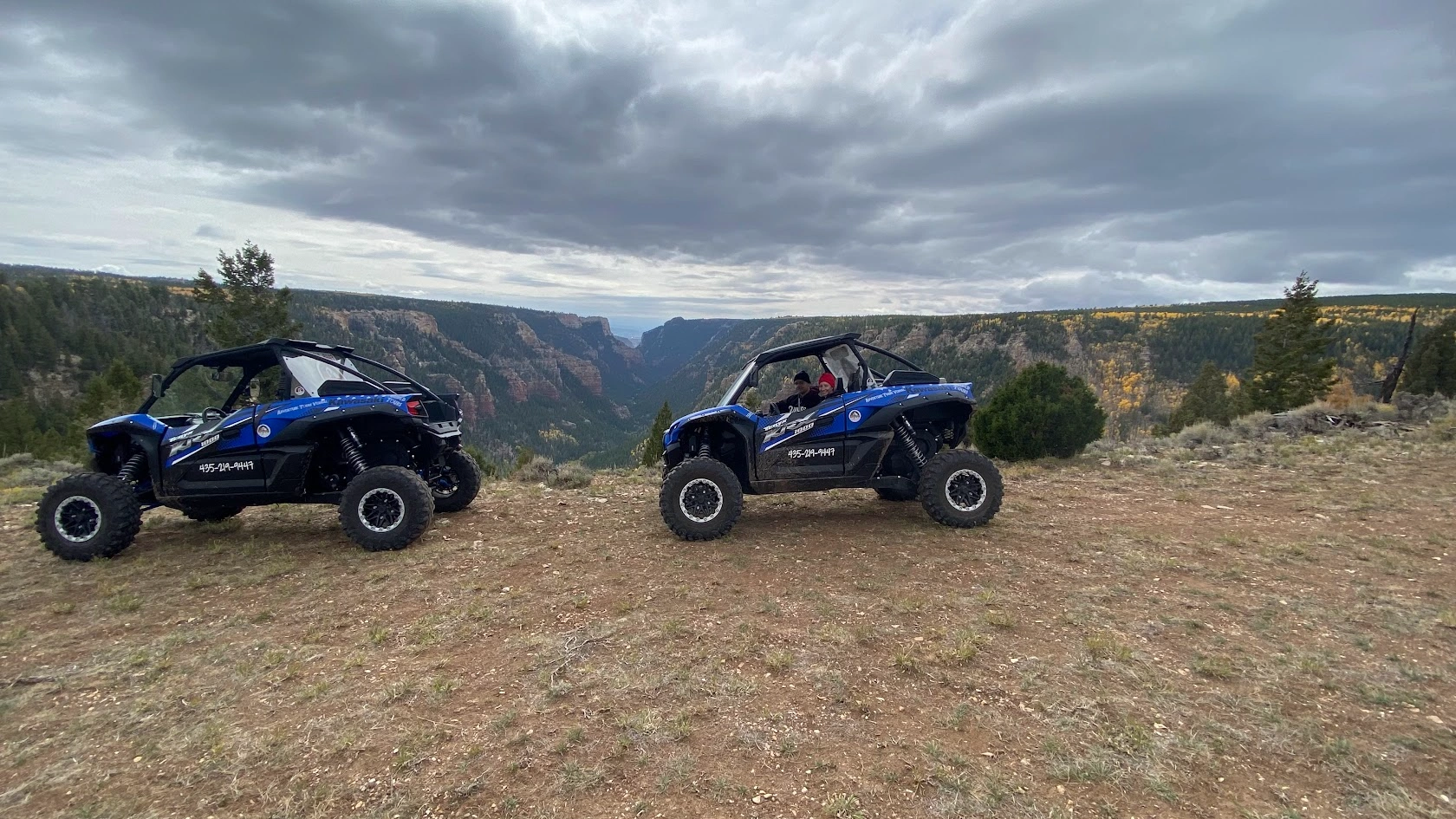 Scenic vista on backcountry UTV trail Vernal Utah