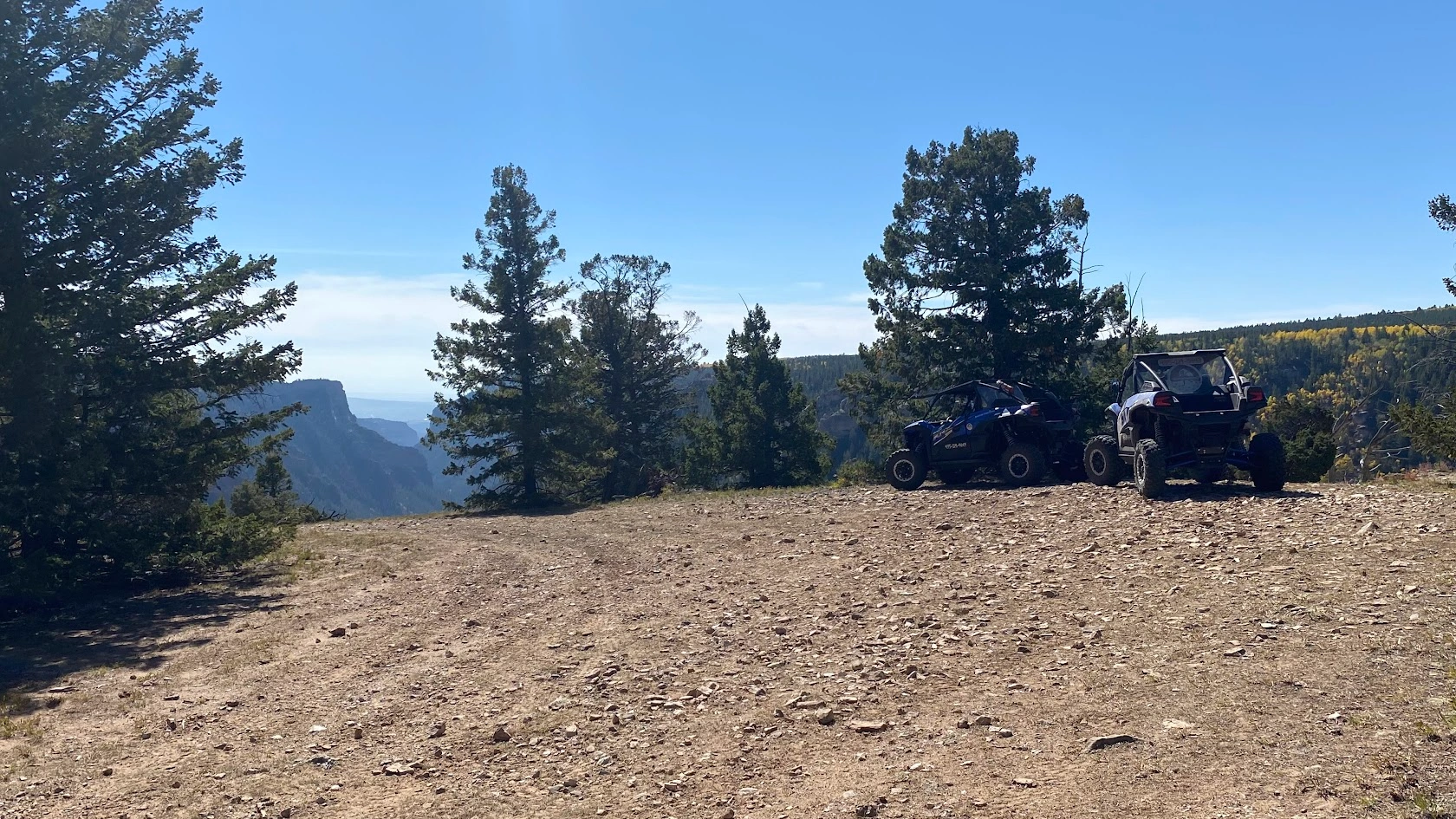 Scenic vista on backcountry UTV trail Vernal Utah